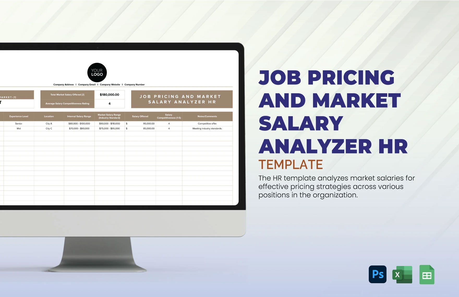 Job Pricing and Market Salary Analyzer HR Template