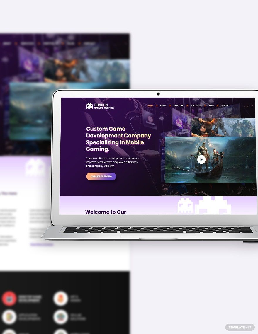Gaming Company Bootstrap Landing Page Template