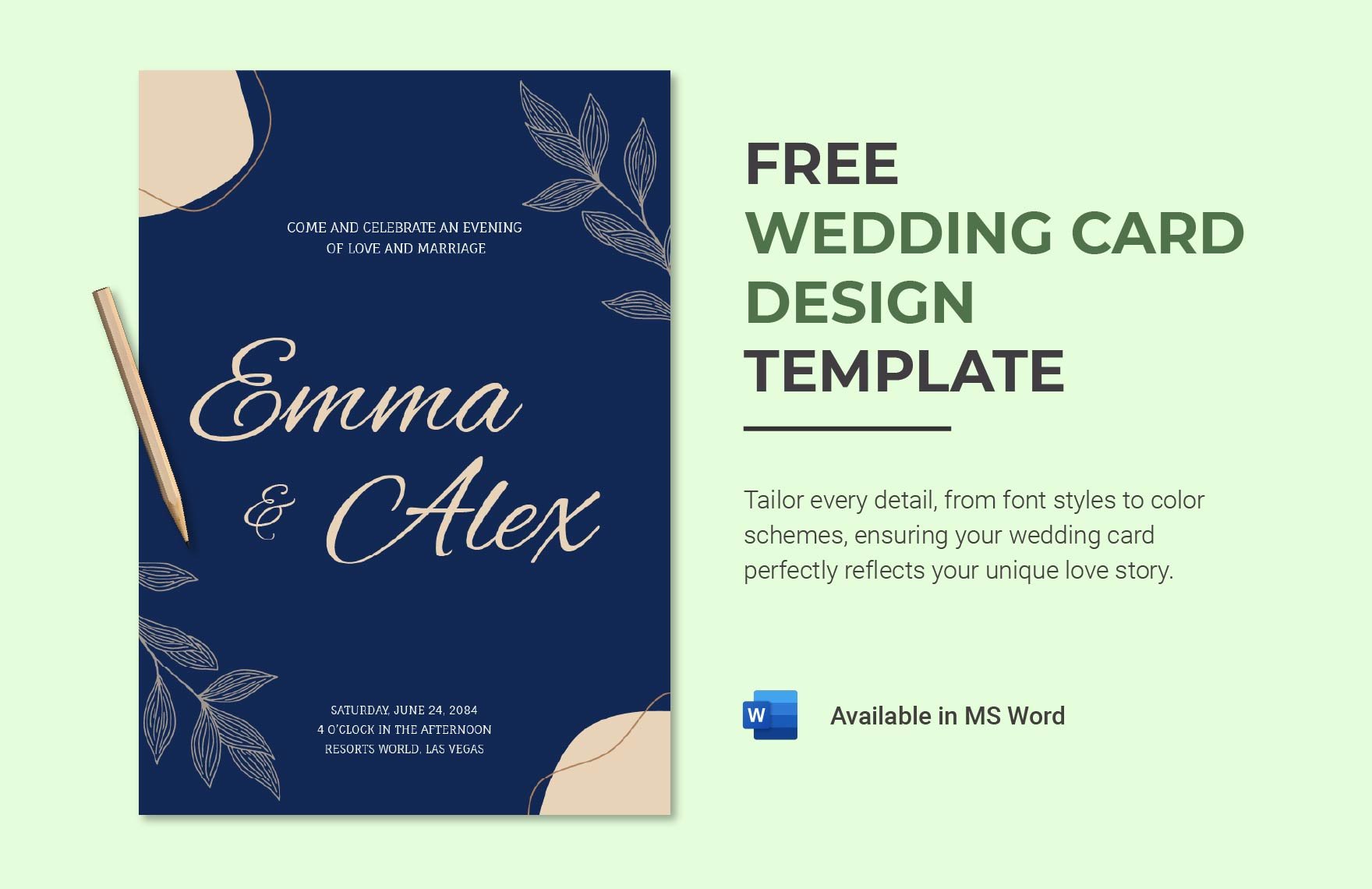 Wedding Card Design Template