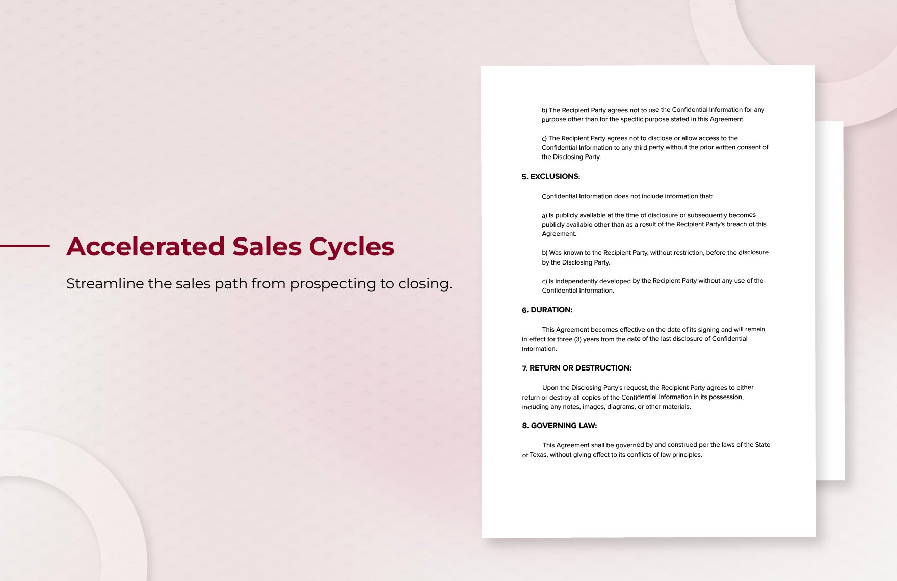 Sales Lead Protection NDA Template