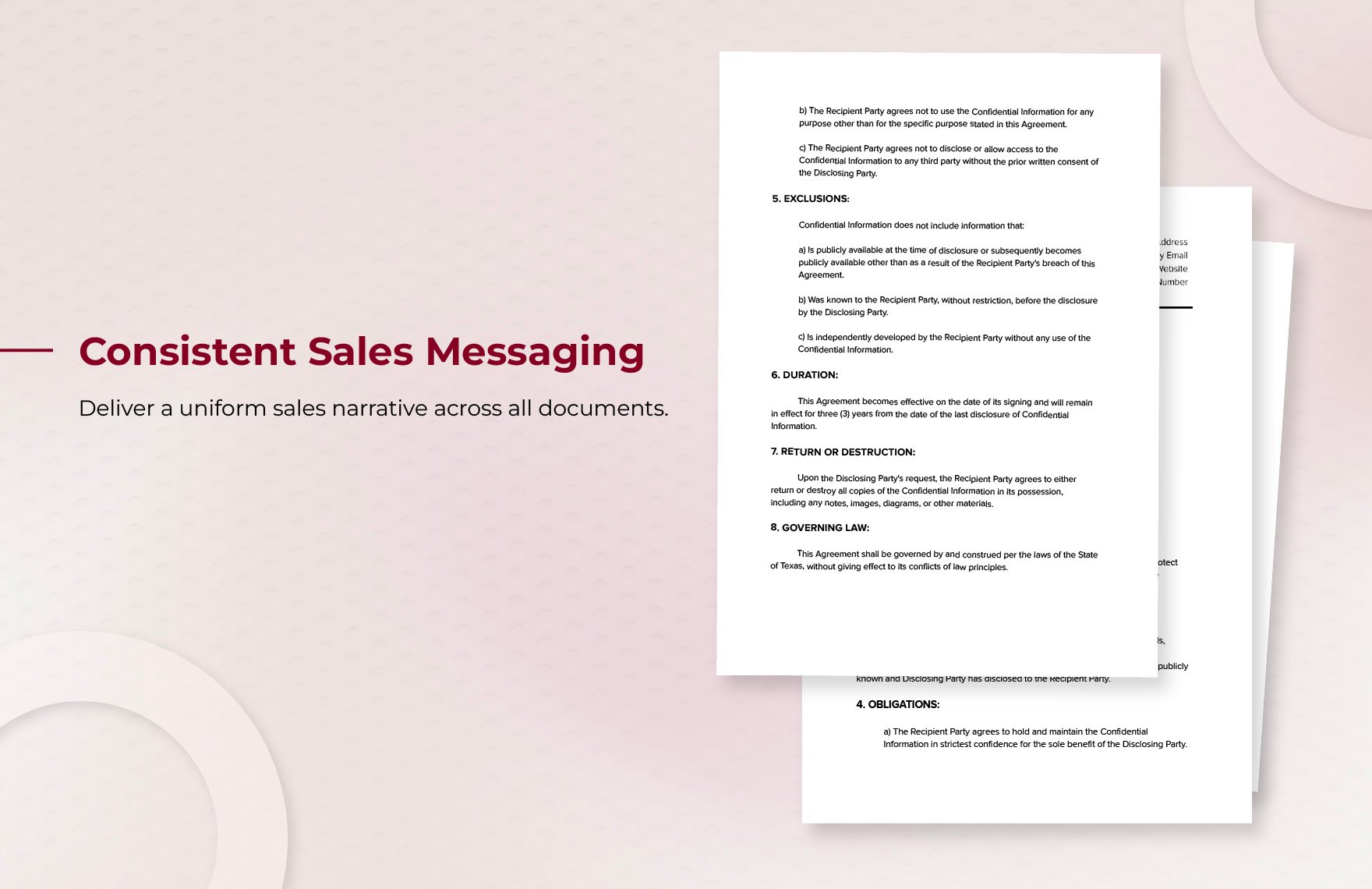 Sales Lead Protection NDA Template