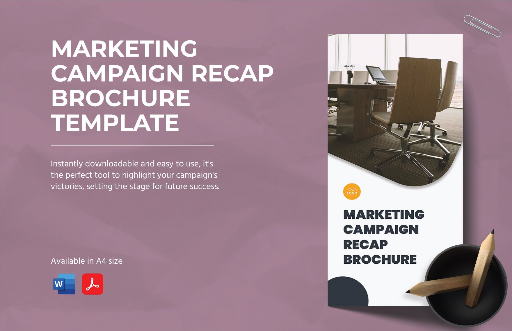 Marketing Campaign Recap Brochure Template