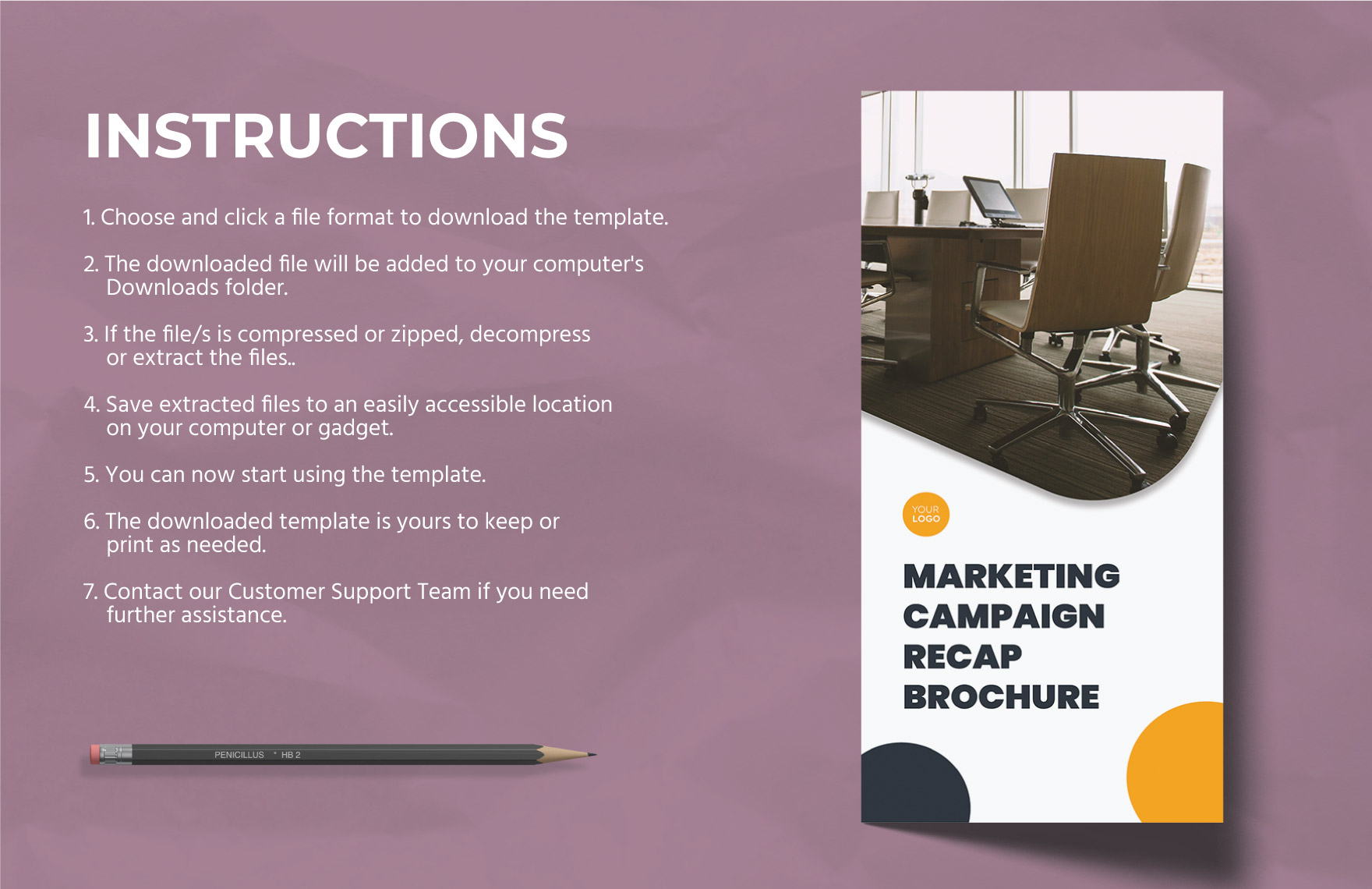 Marketing Campaign Recap Brochure Template