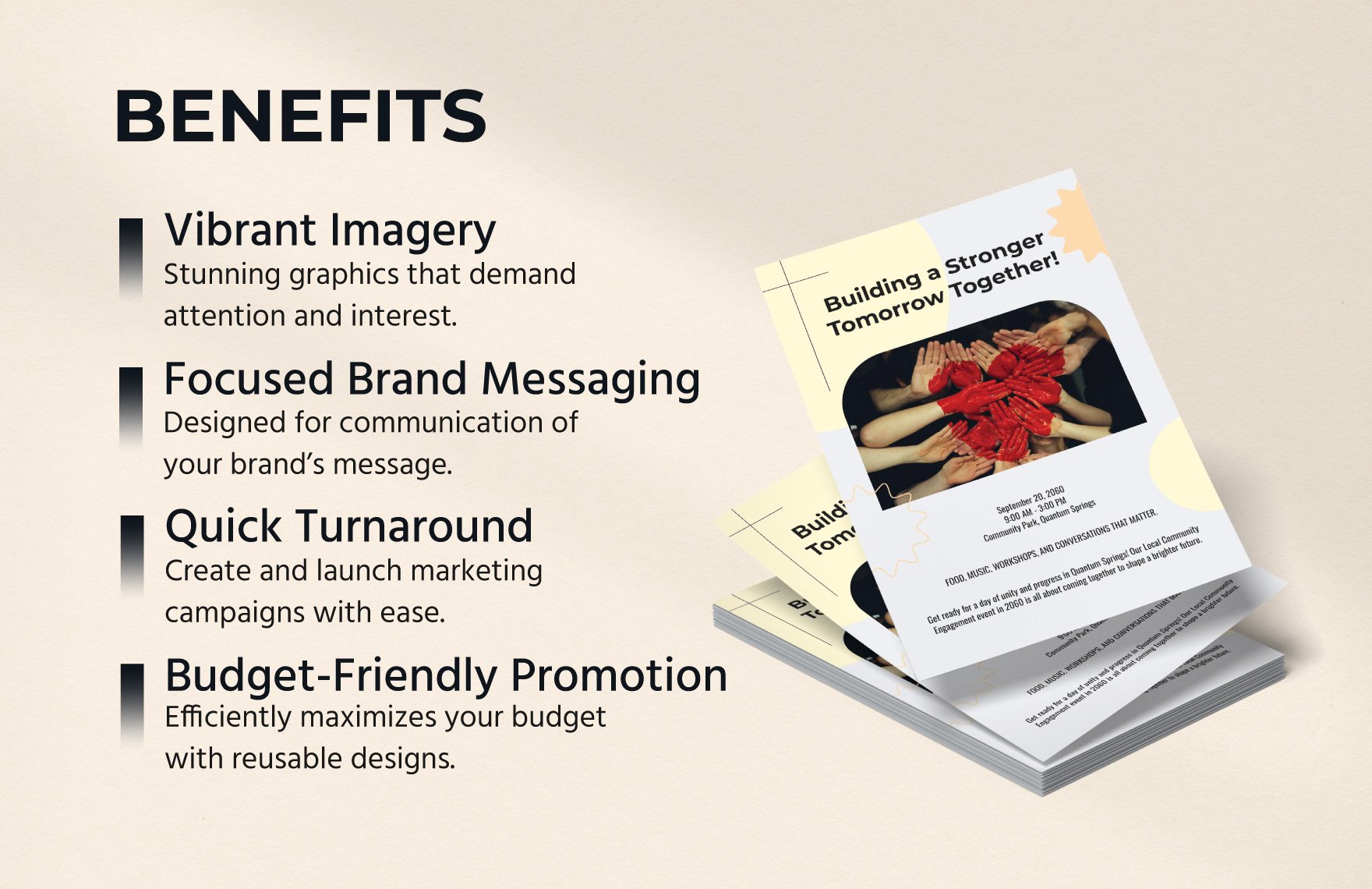 Local Community Engagement Flyer Template
