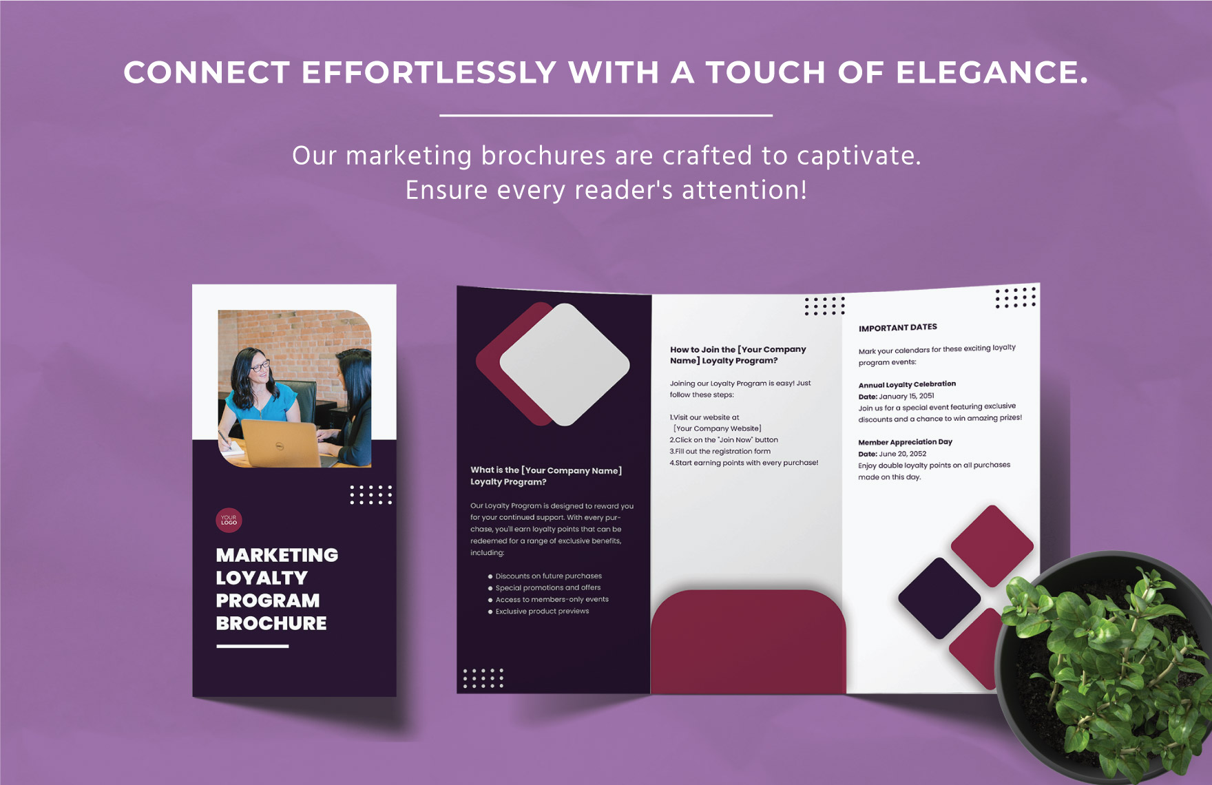 Marketing Loyalty Program Brochure Template