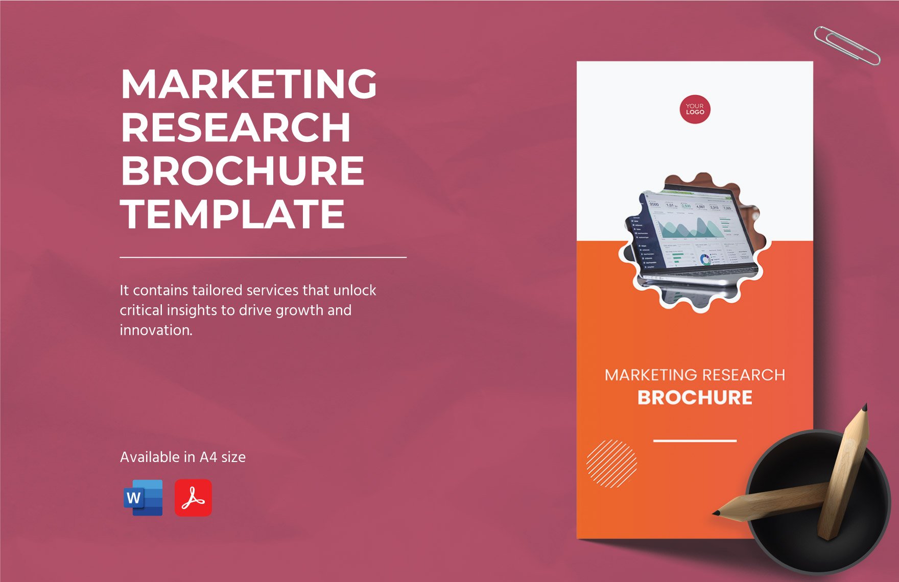 Marketing Research Brochure Template