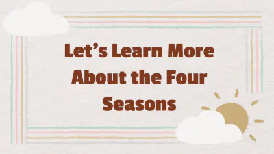 Free The Four Seasons Template to Edit Online
