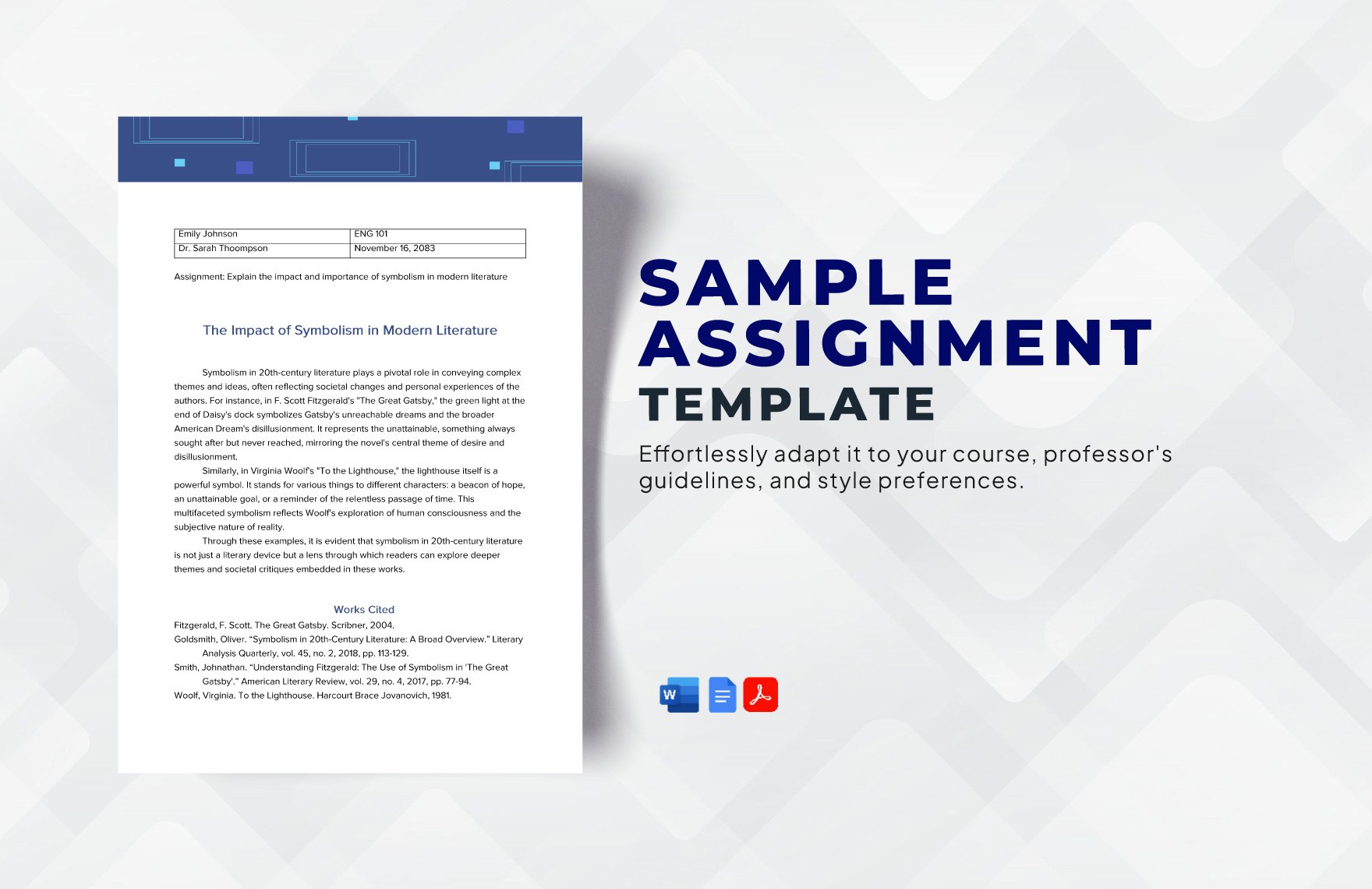 Sample Assignment Template