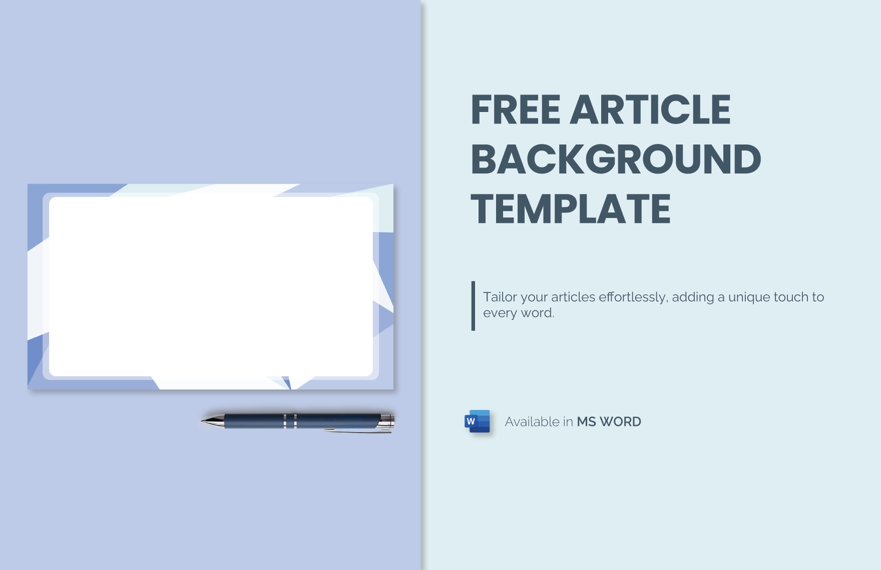Free Article Background Template Download in Word