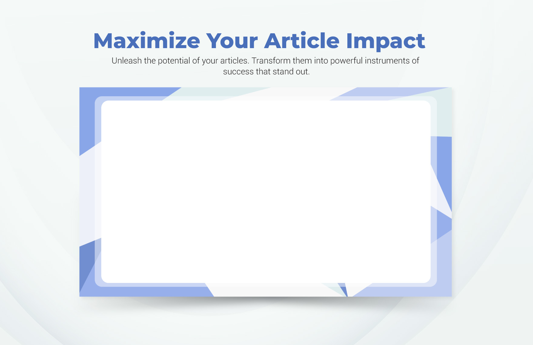 Article Background Template