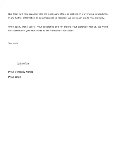 Free Receiving Acknowledgement Letter Template to Edit Online