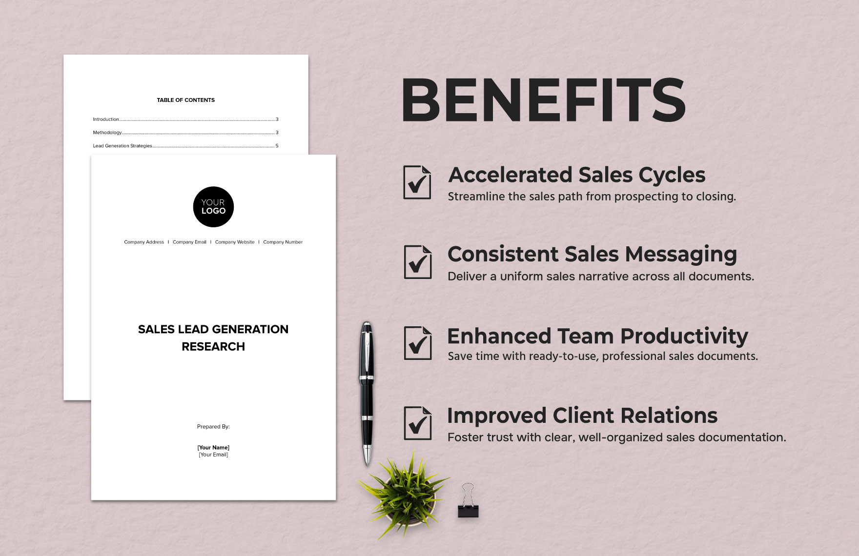  Sales Lead Generation Research Template