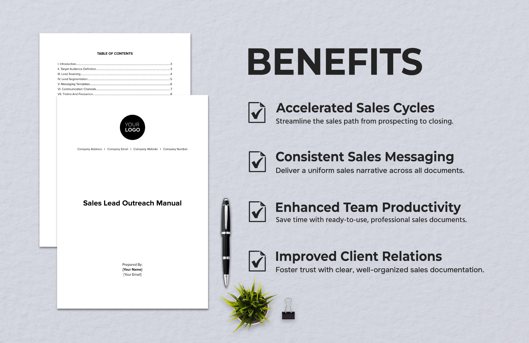 Sales Lead Outreach Manual Template