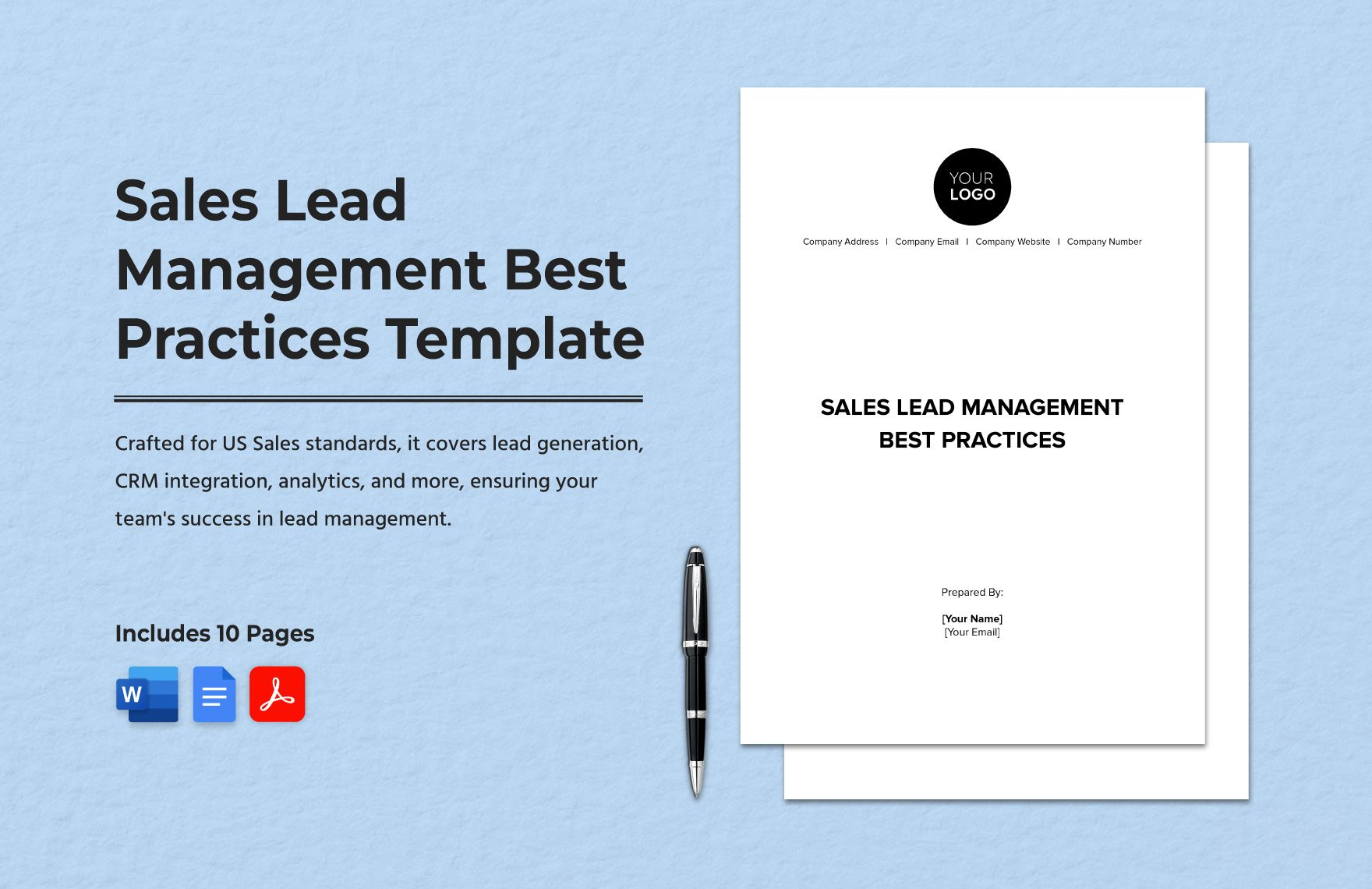 Sales Lead Management Best Practices Template in Word, Google Docs, PDF