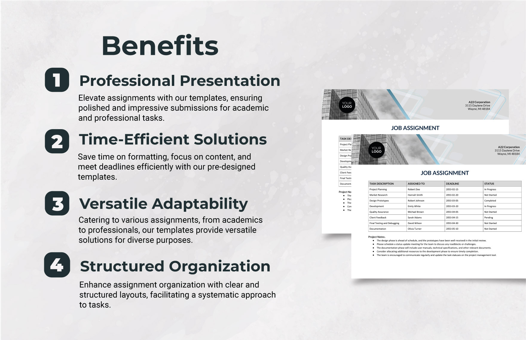 Job Assignment Template