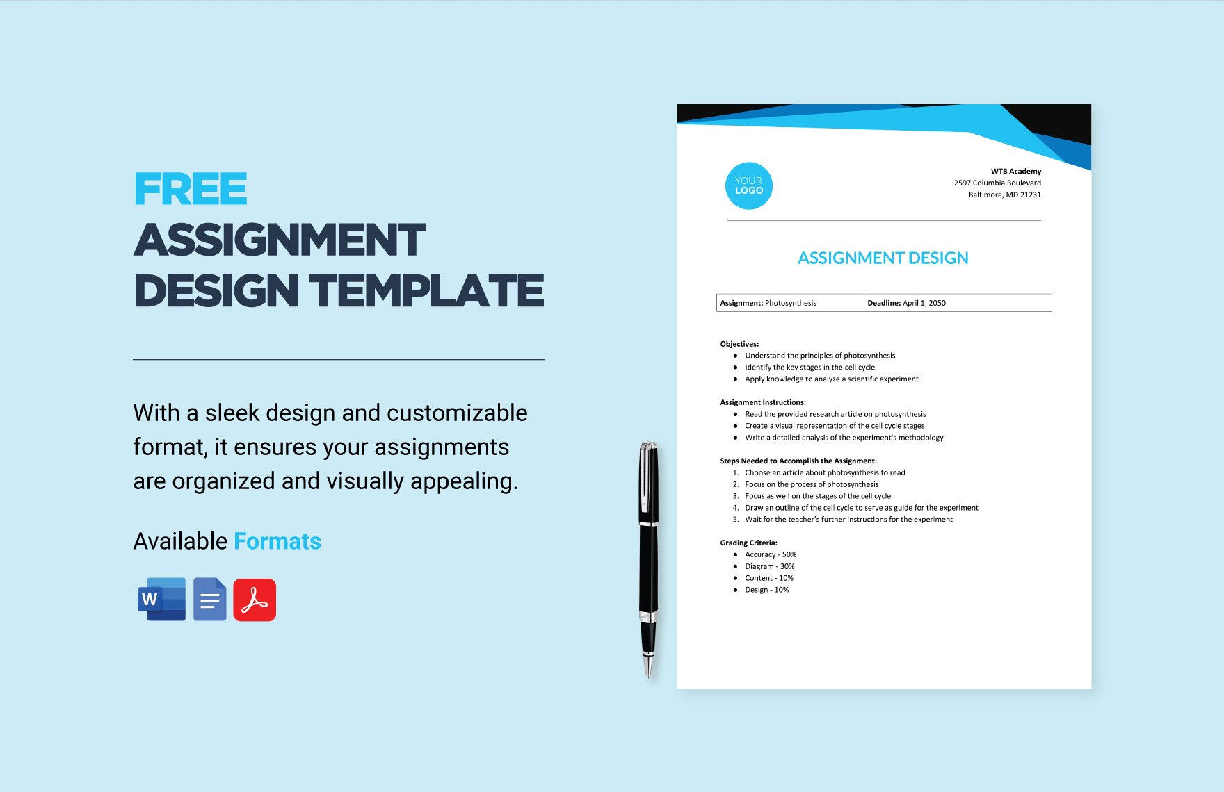 assignment outline design