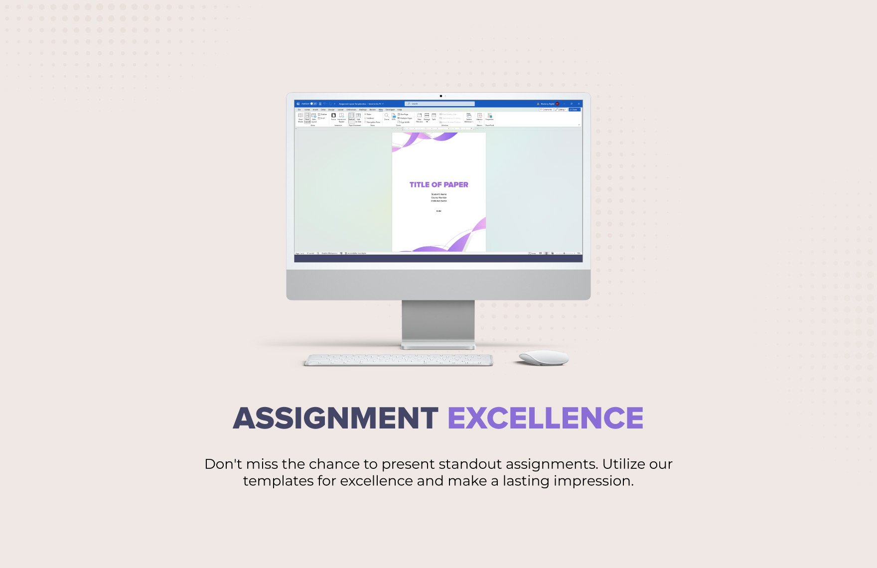 Assignment Layout Template