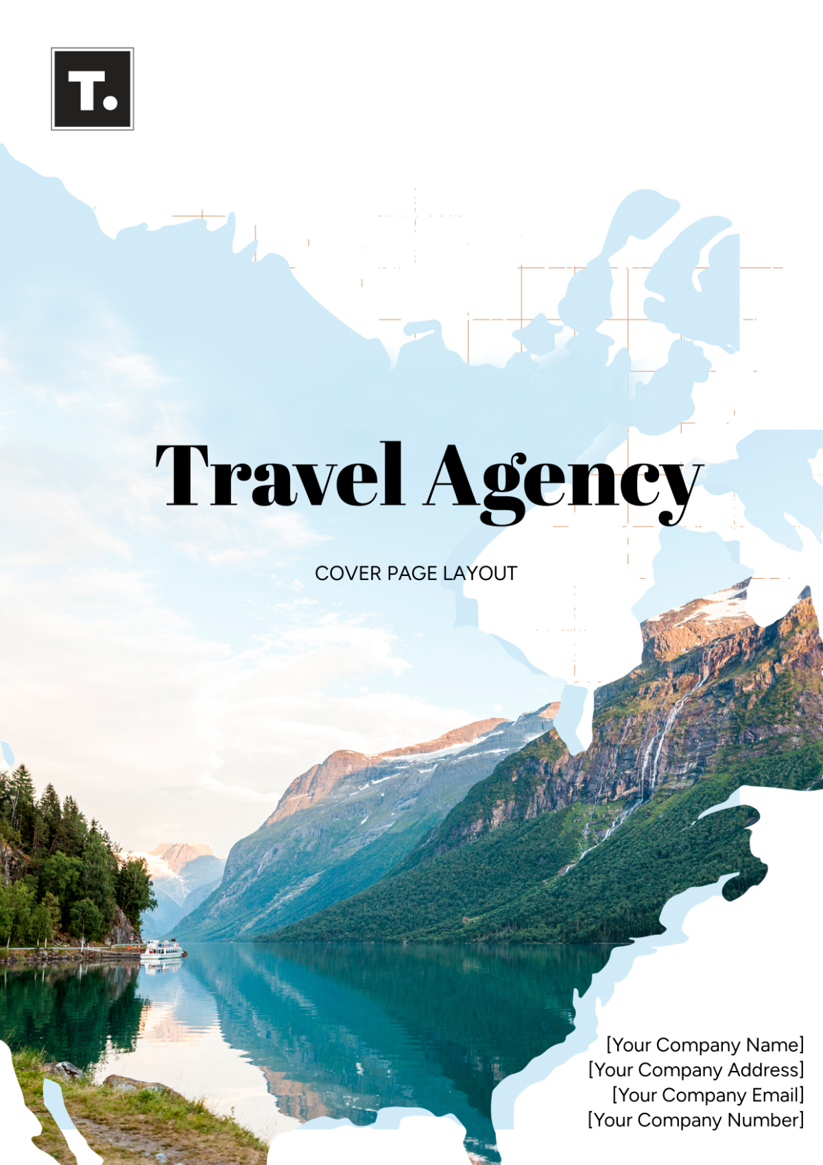 Travel Agency Cover Page Layout