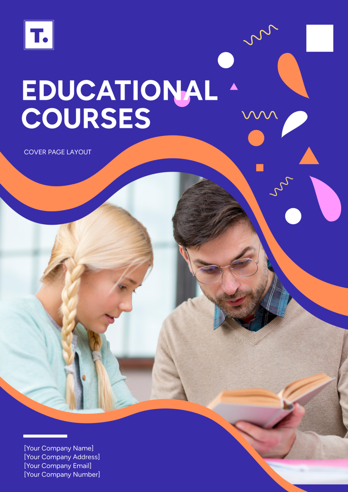 Educational Course Cover Page Layout