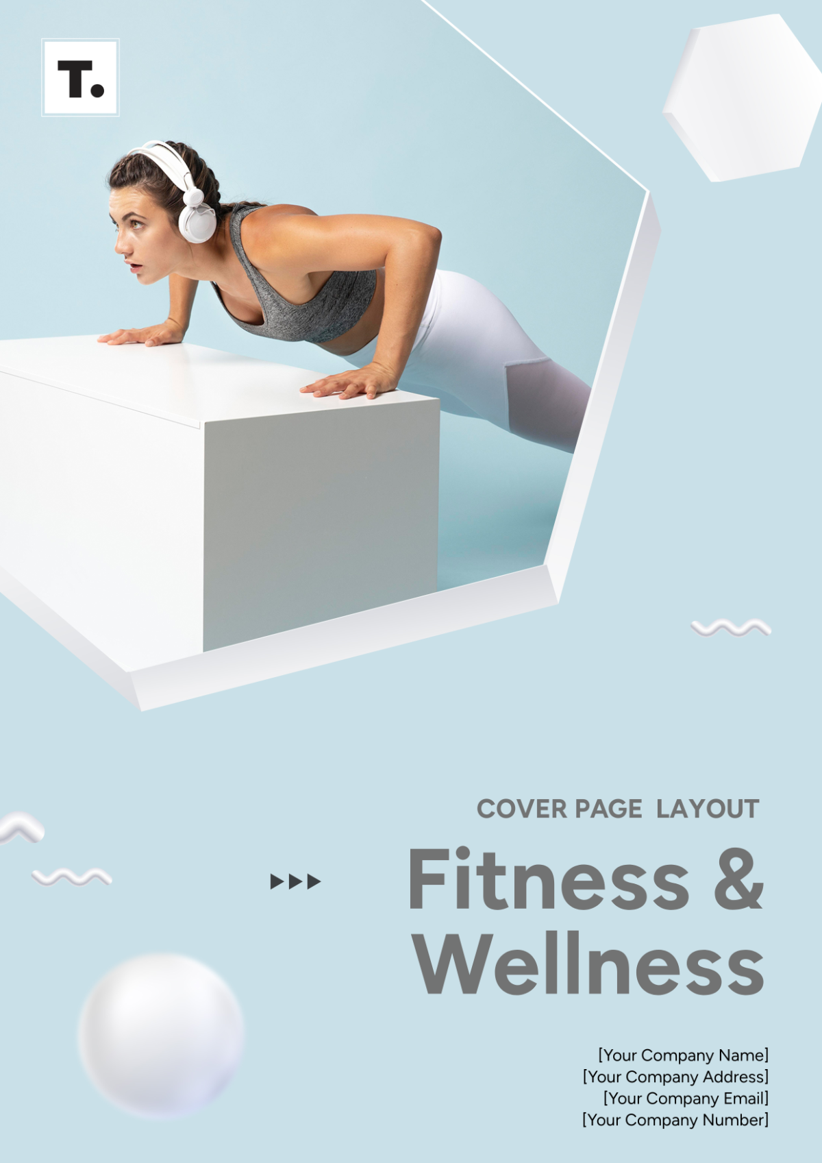 Fitness and Wellness Cover Page Layout