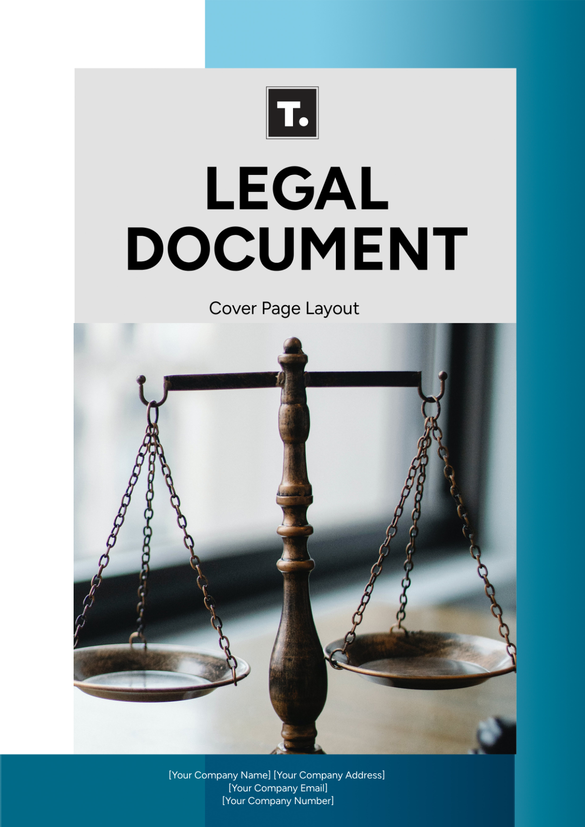 Legal Document Cover Page Layout