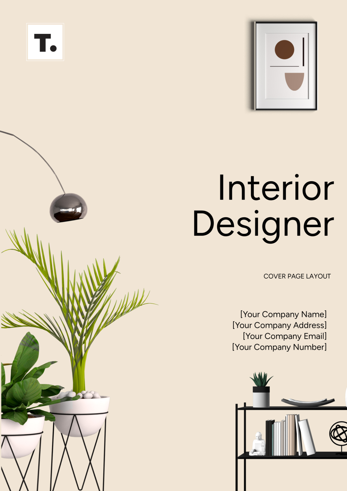 Interior Designer Cover Page Layout