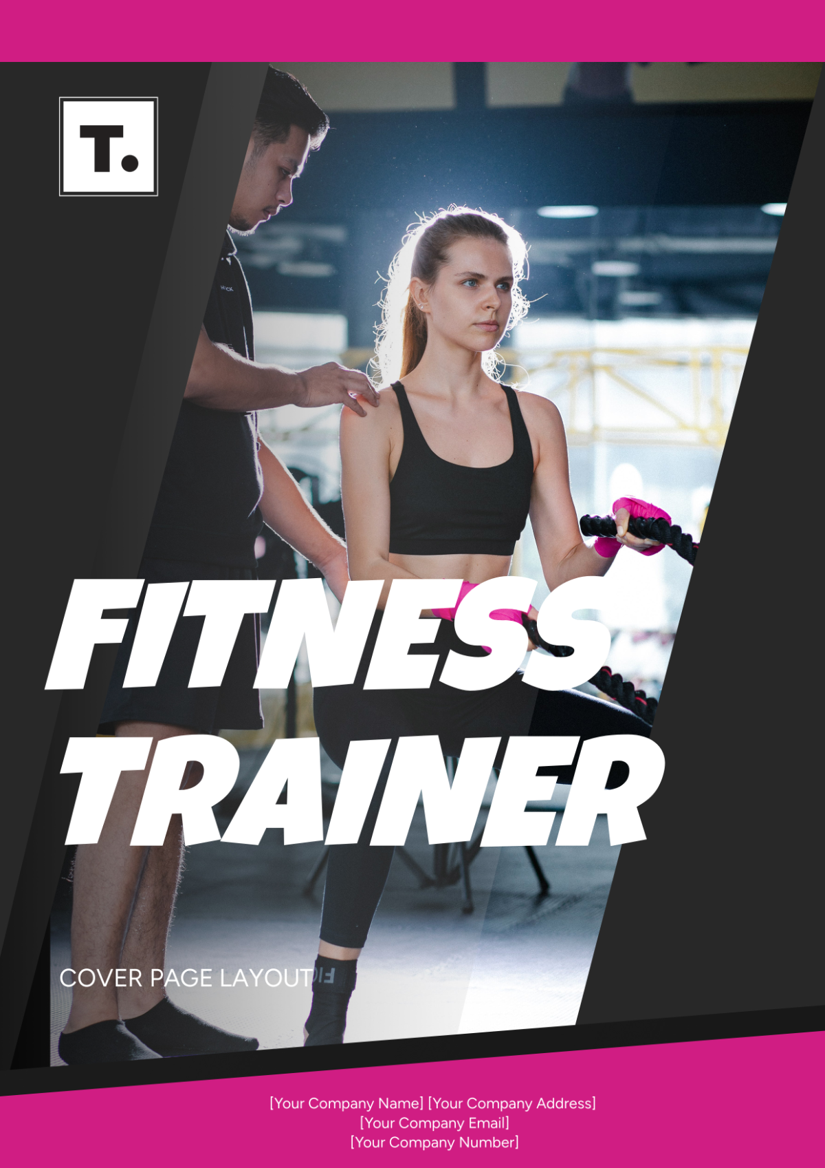 Fitness Trainer Cover Page Layout