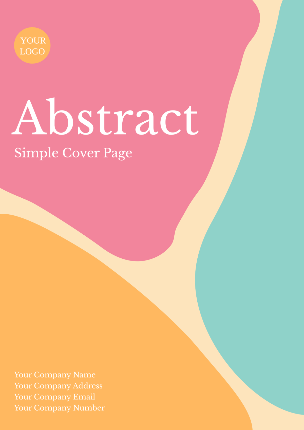 Abstract Simple Cover Page