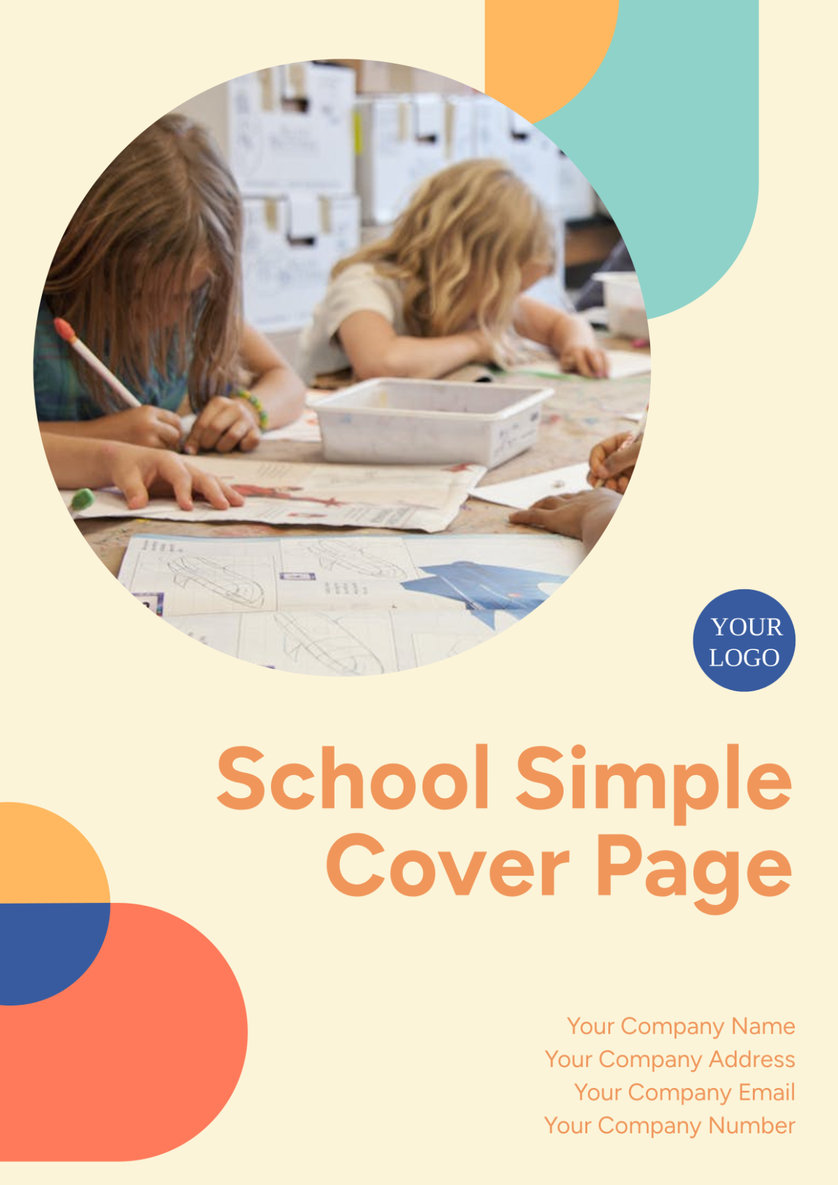 School Simple Cover Page