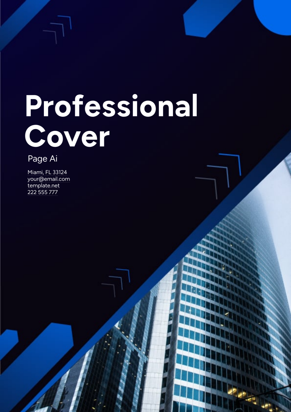 Professional Cover Page AI Template