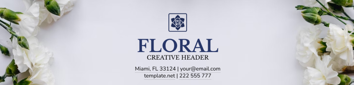 Floral Creative Header Template