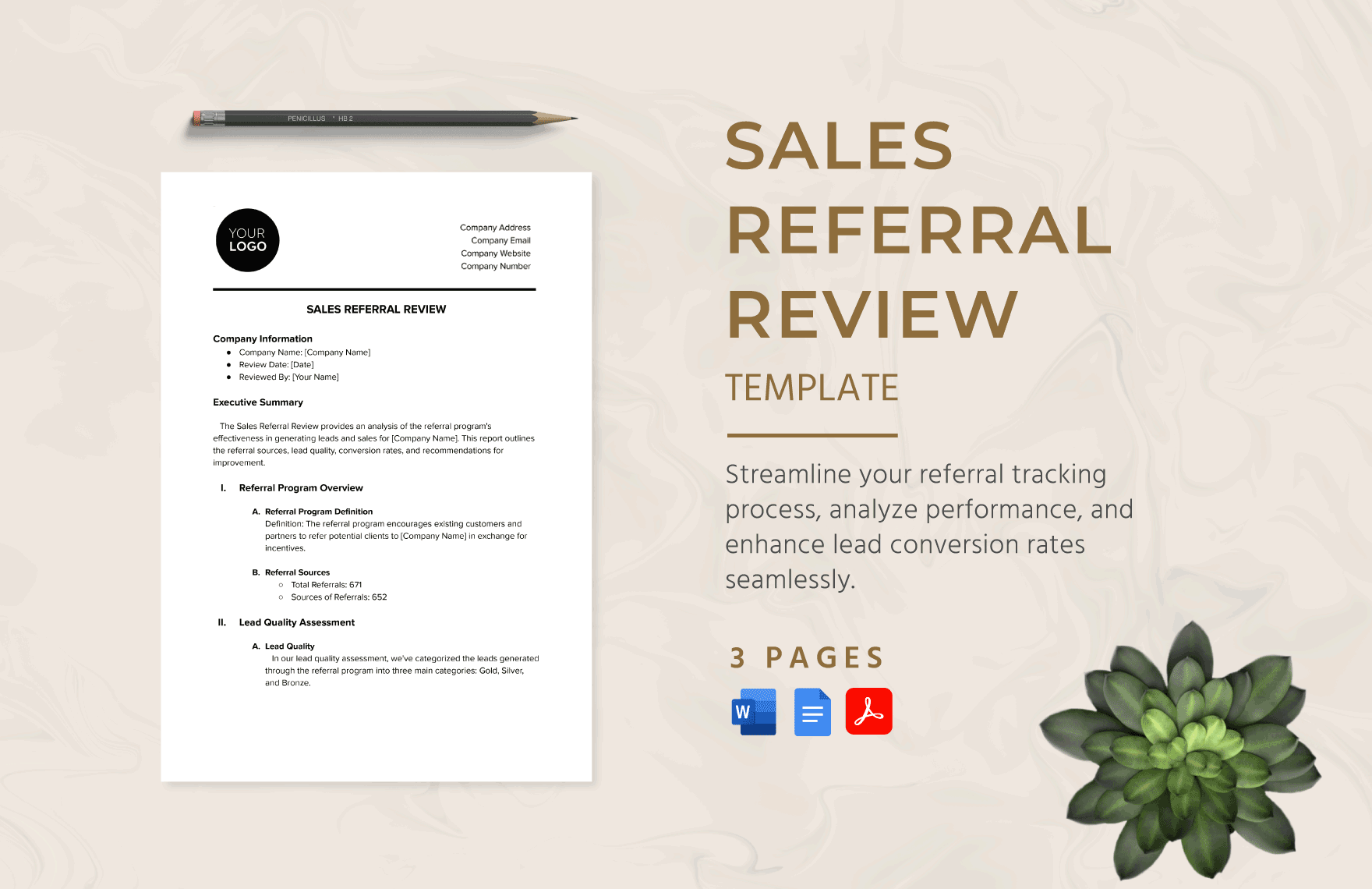 Sales Referral Review Template
