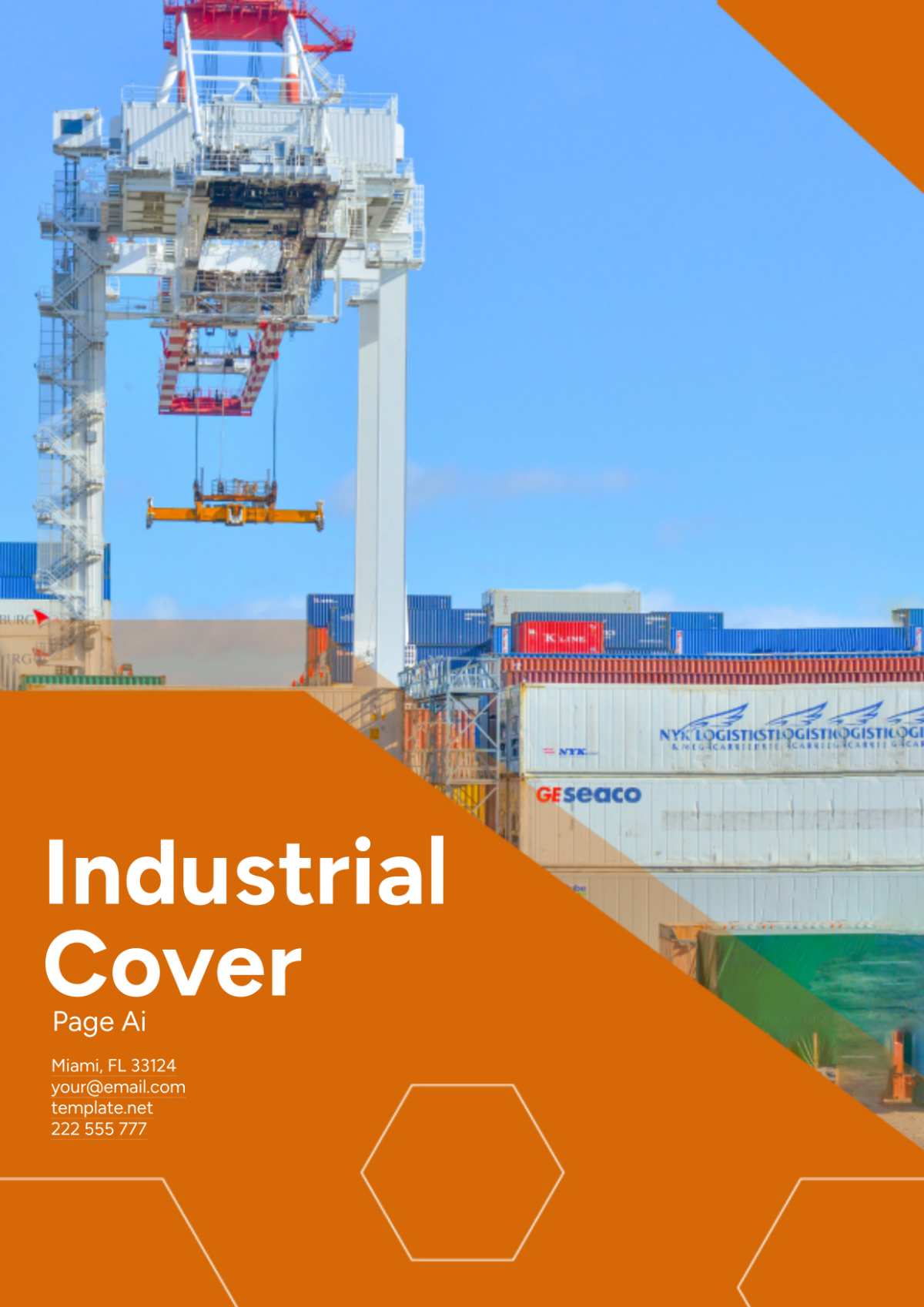 Free Industrial Cover Page AI Template Edit Online Download 