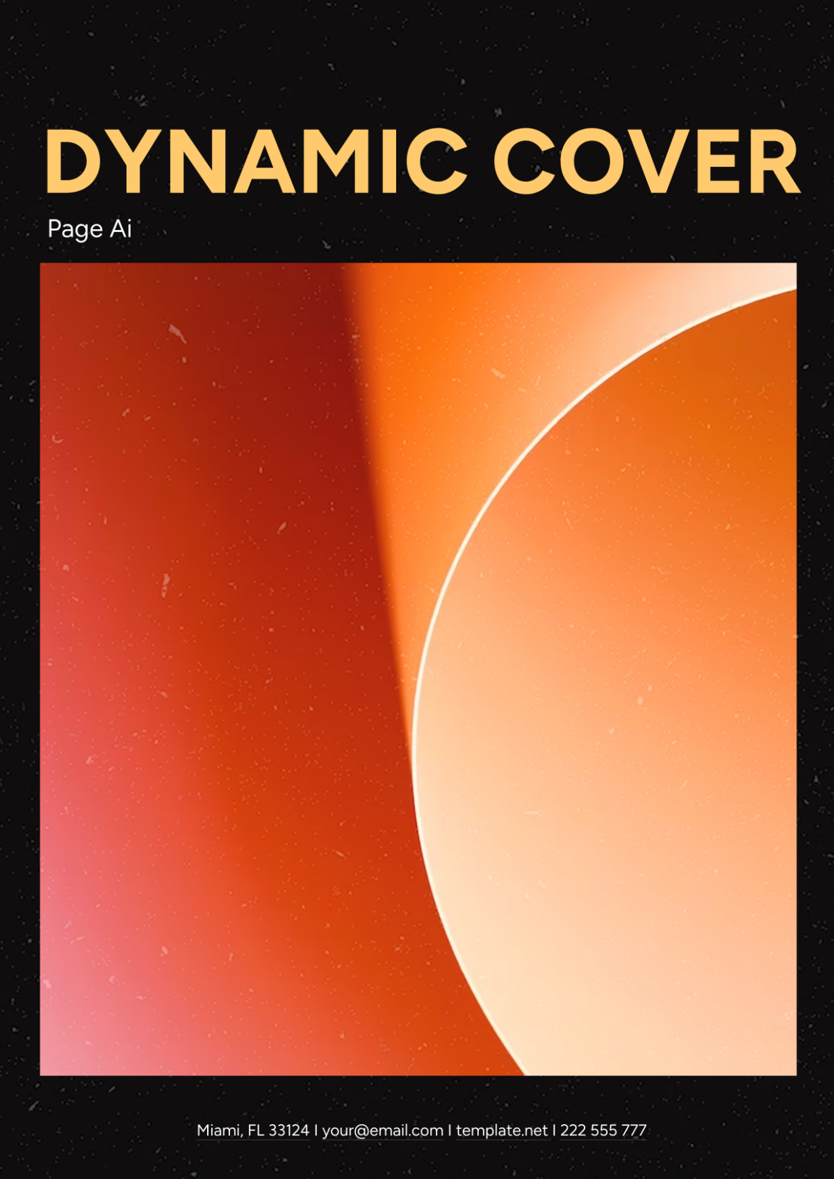Dynamic Cover Page AI Template