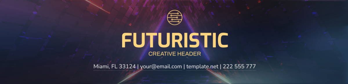 Futuristic Creative Header Template