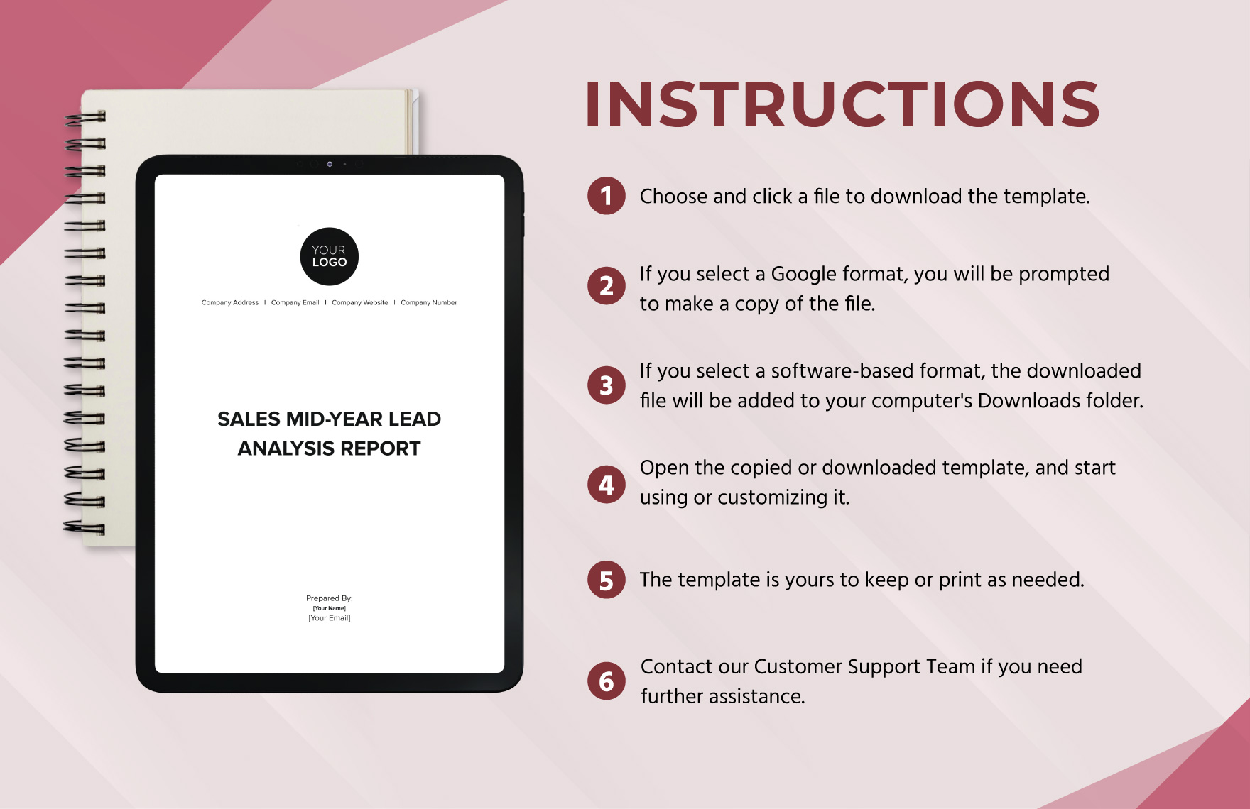 Sales Mid-Year Lead Analysis Report Template