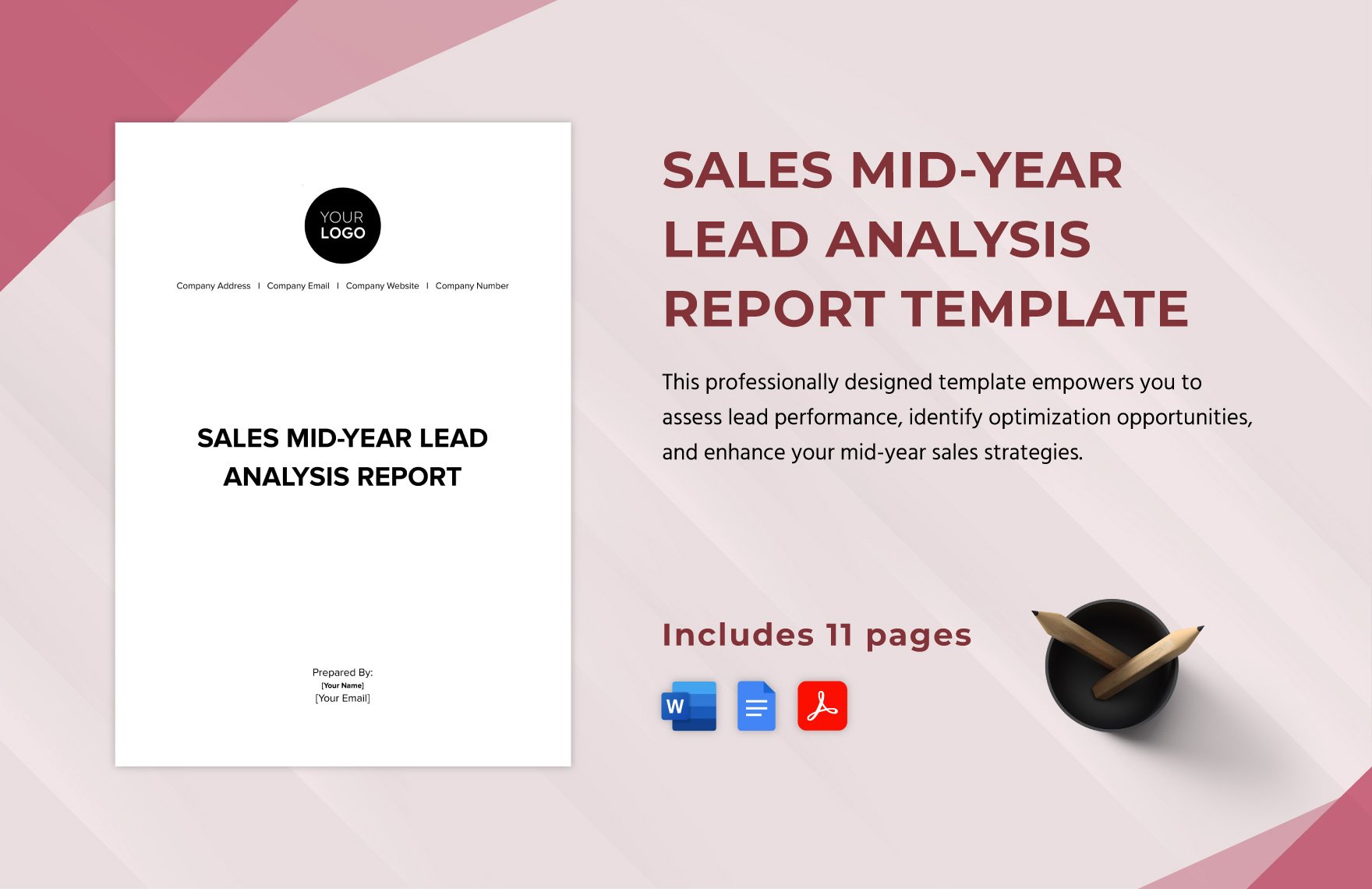 Sales Mid-Year Lead Analysis Report Template