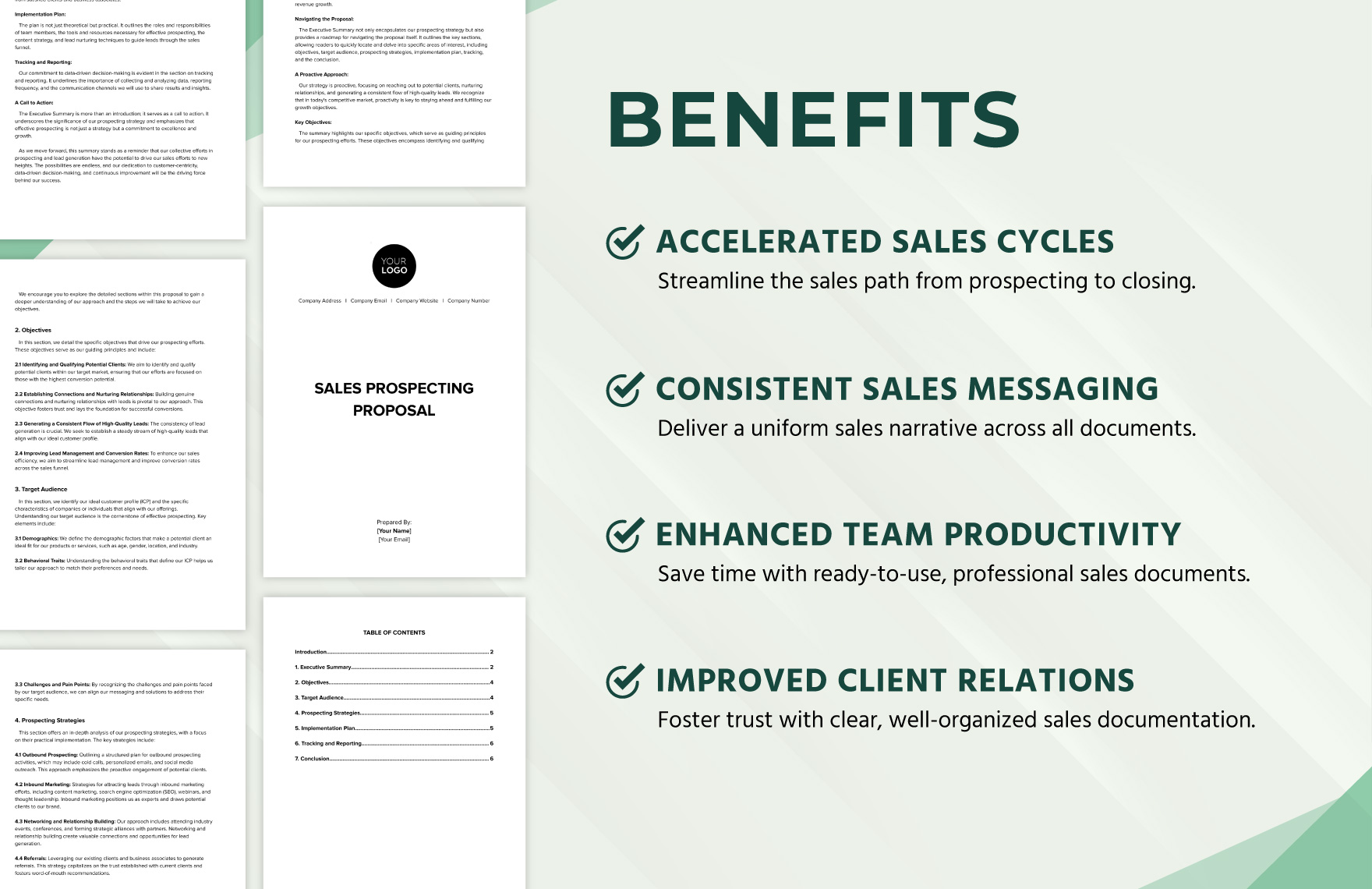 Sales Prospecting Proposal Template