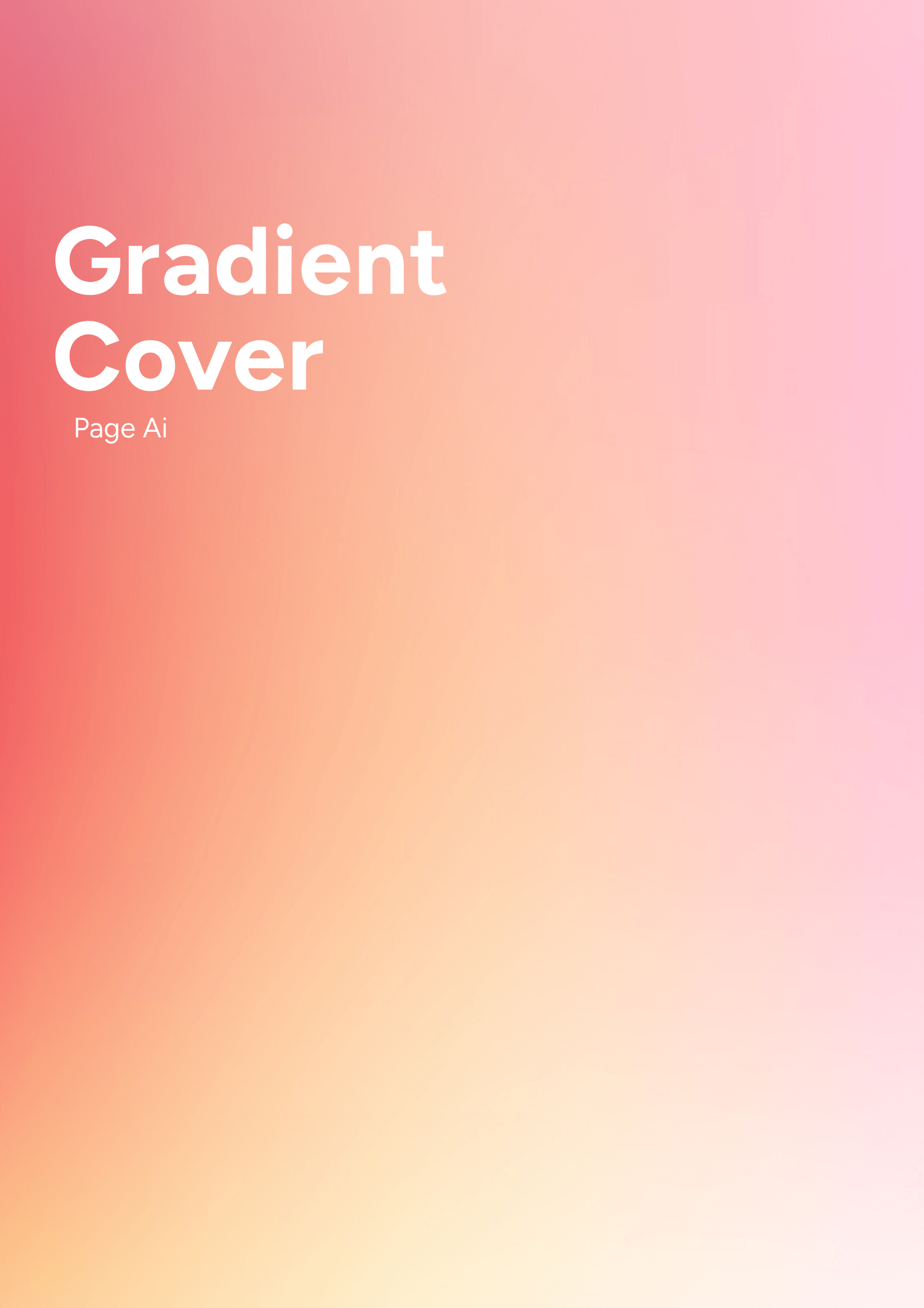 Gradient Cover Page AI Template