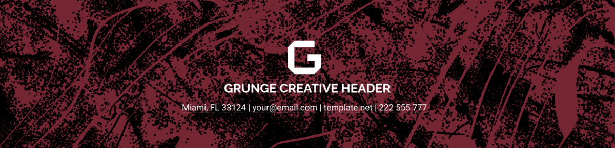 Grunge Creative Header Template