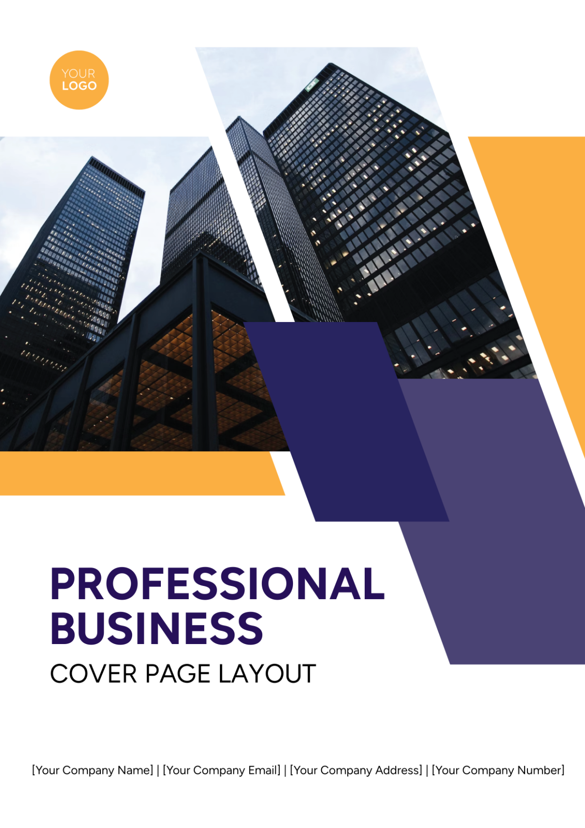 Professional Business Cover Page Layout