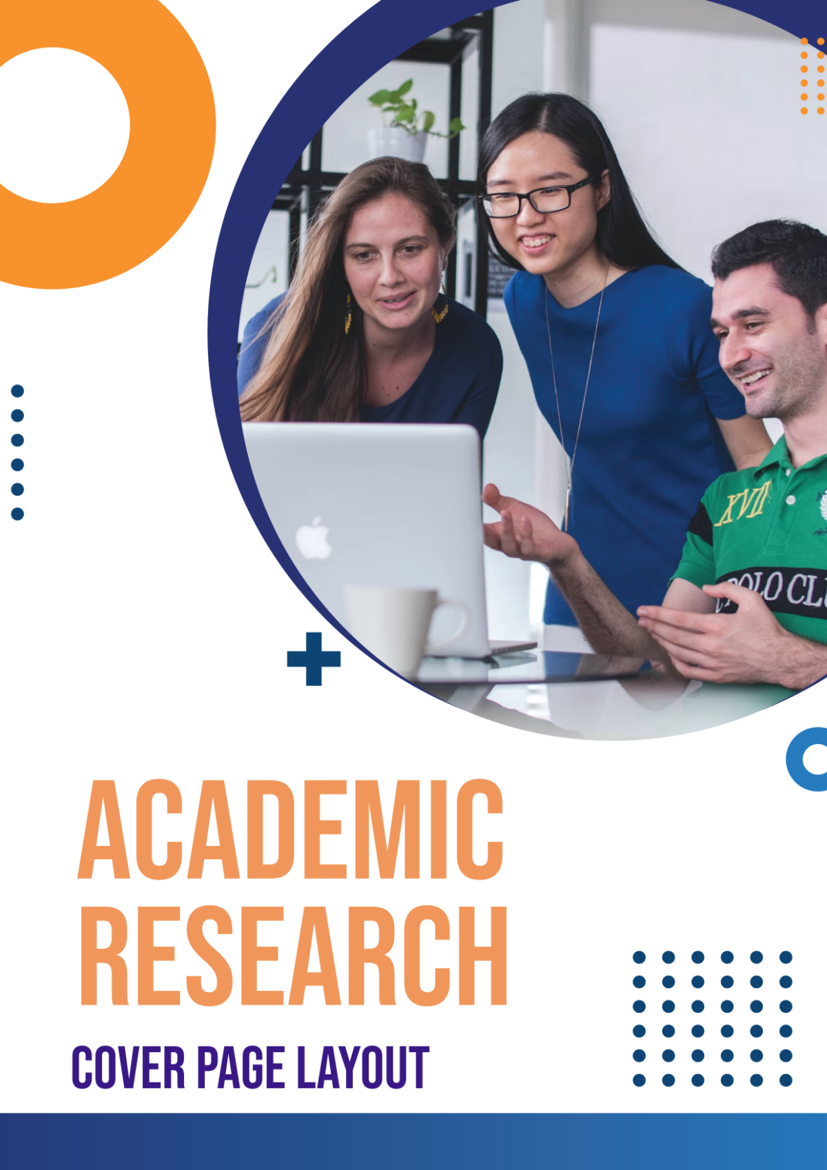 Academic Research Cover Page Layout Template