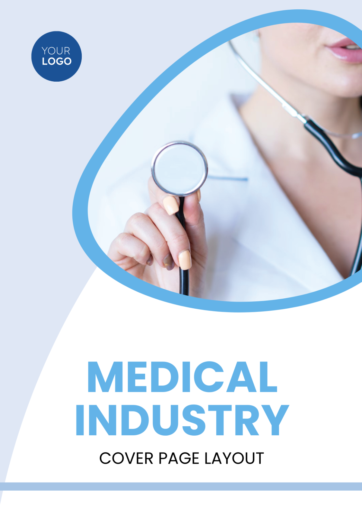 Medical Industry Cover Page Layout Template