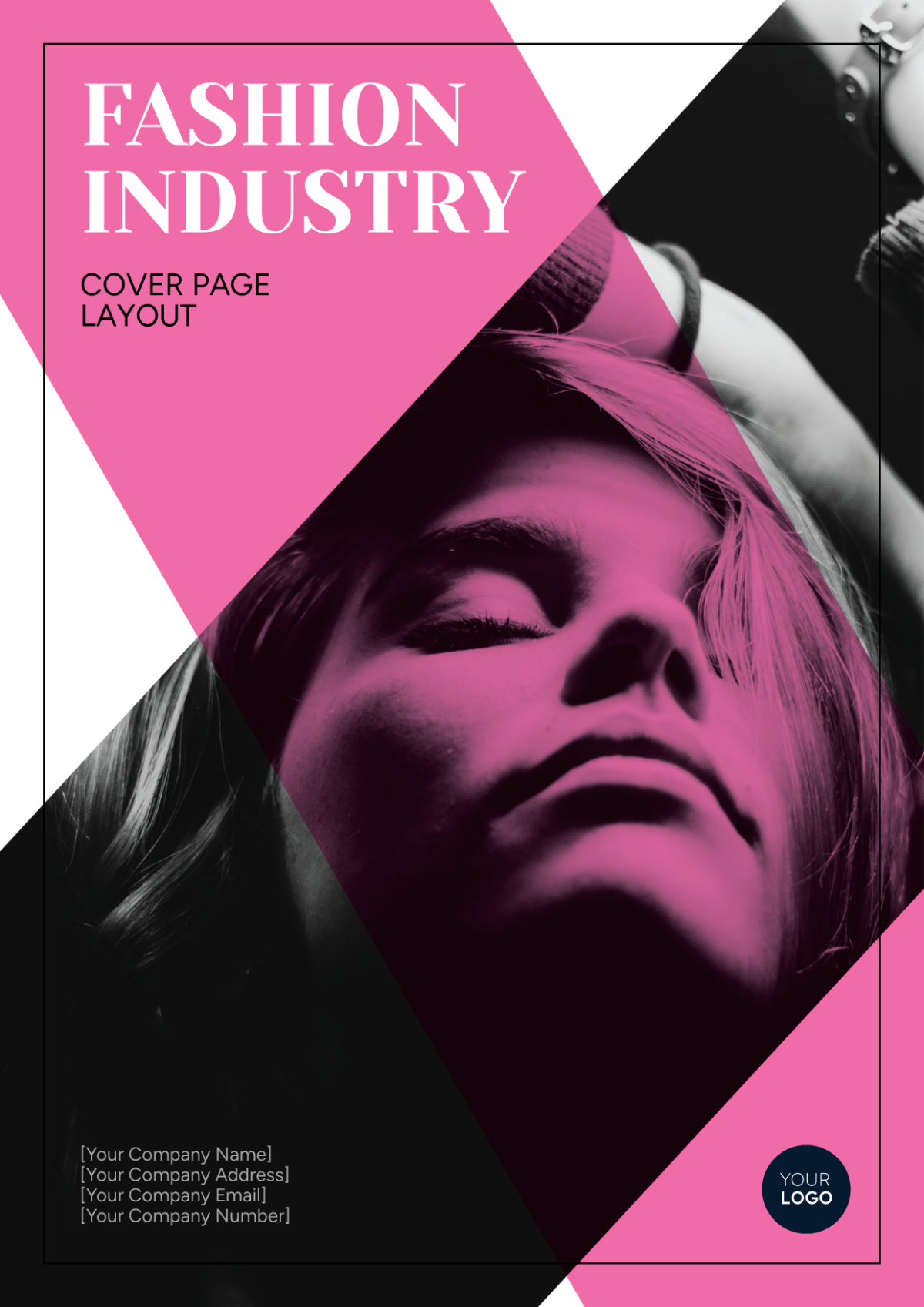 Fashion Industry Cover Page Layout