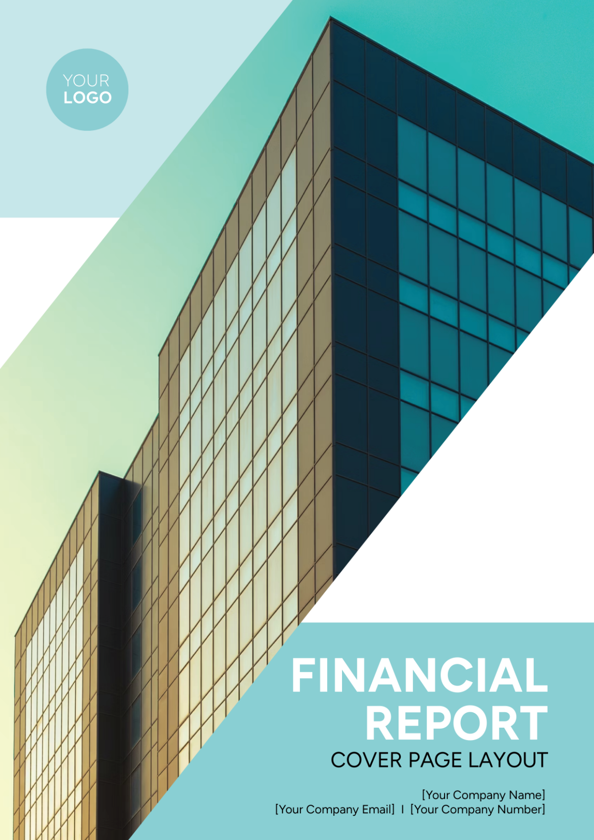 Financial Report Cover Page Layout
