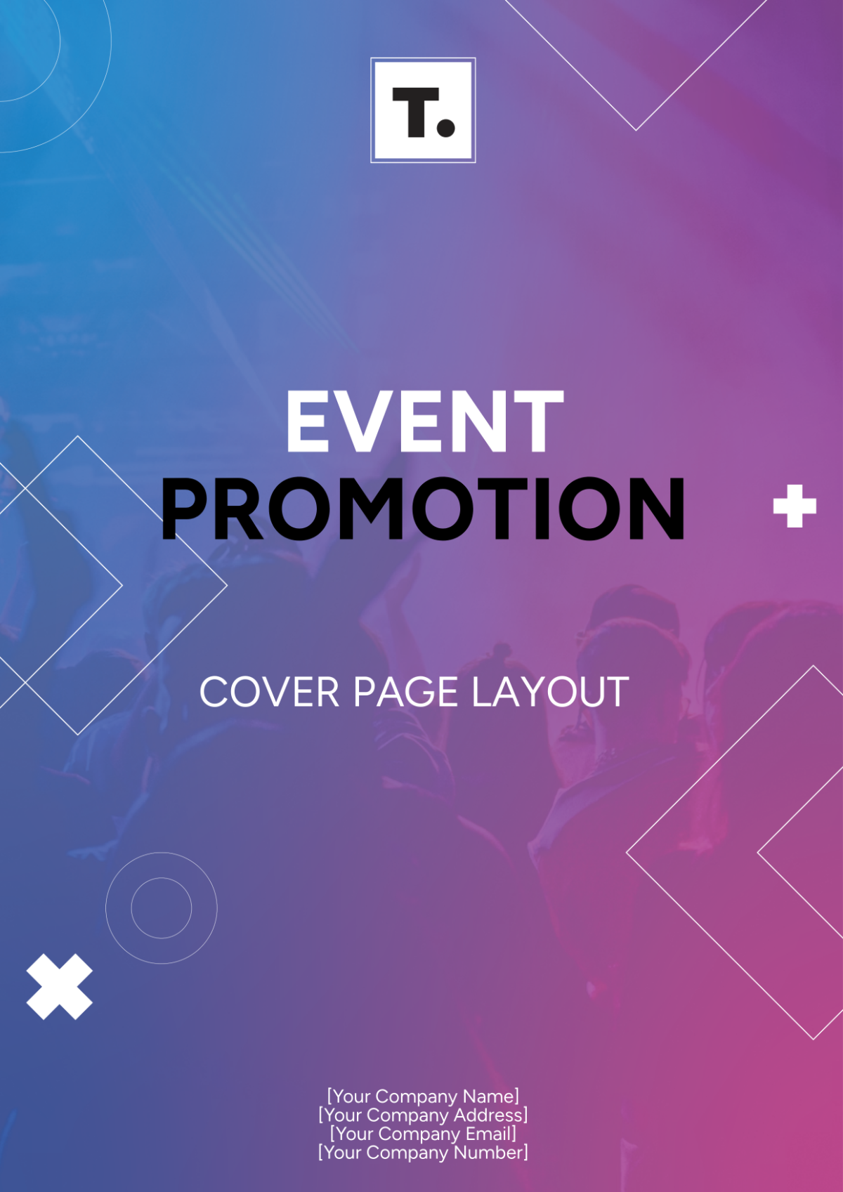 Event Promotion Cover Page Layout