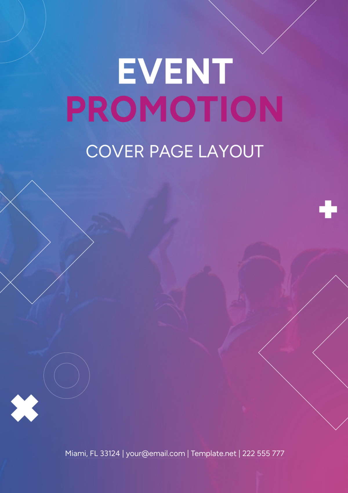 Event Promotion Cover Page Layout Template