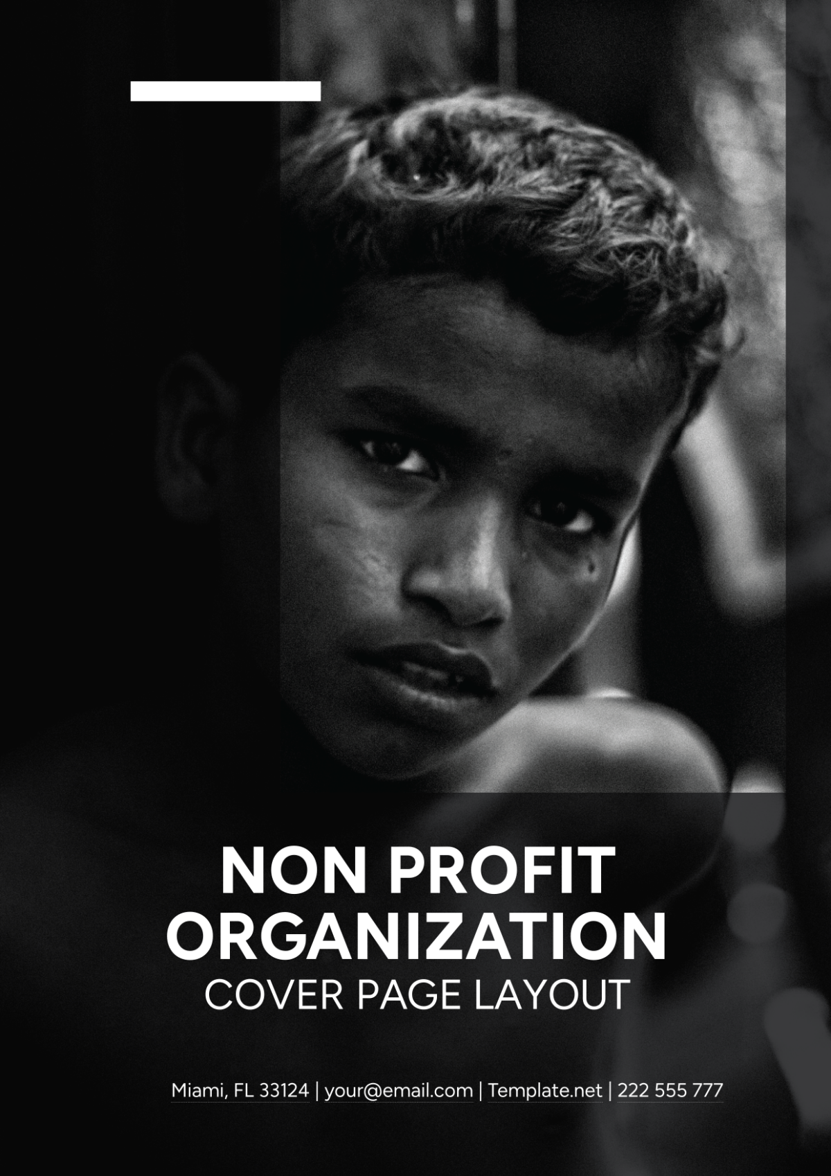 Nonprofit Organization Cover Page Layout Template