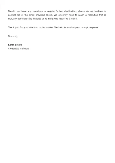 Free Final Debt Settlement Offer Percentage Letter Template to Edit Online