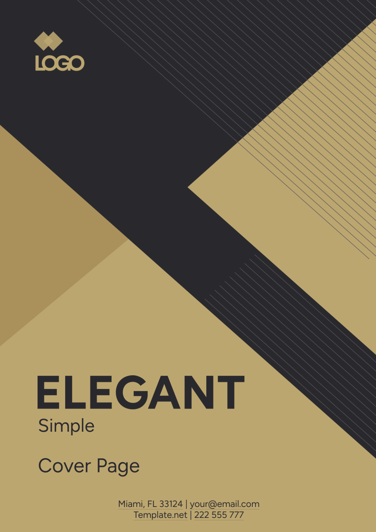 Elegant Simple Cover Page Template